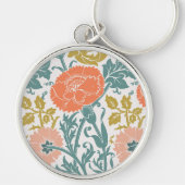 Bloemen,  grafische kunst sleutelhanger (Voorkant)