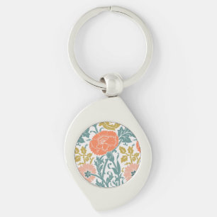 Bloemen,  grafische kunst sleutelhanger