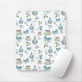 Bloemen Grandmillennial Waterverf Bow Muismat (Met muis)