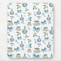 Bloemen Grandmillennial Waterverf Bow Muismat