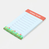 Bloemen & Gras Gepersonaliseerde Dingen Om Te Doen Post-it® Notes (Schuin)