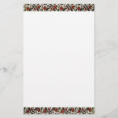  bloemen grens briefpapier (Voorkant)