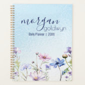  Bloemen Grens Naam Gepersonaliseerde Dag Planner (Voorkant)