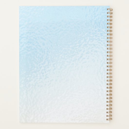  Bloemen Grens Naam Gepersonaliseerde Dag Planner (Achterkant)