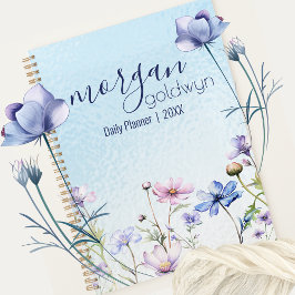 Bloemen Grens Naam Gepersonaliseerde Dag Planner