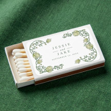 Bloemen Grens Wedding Matchbox Favoriet