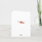 Bloemen grensklasse van 2017 afstuderen Dank u Bedankkaart (Achterkant)