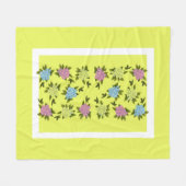 bloemen, grieppandje fleece deken (Voorkant (Horizontaal))