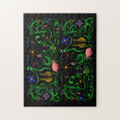 Bloemen & Grillen~centraliteit Legpuzzel (Verticaal)