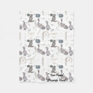 Bloemen, grillig, Nursery waterverf verhalen Fleece Deken