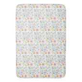 Bloemen grillige decoratie badmat (Voorkant Verticaal)