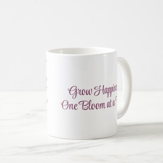  bloemen groeien geluk één bloei per keer koffiemok (Voorkant rechts)