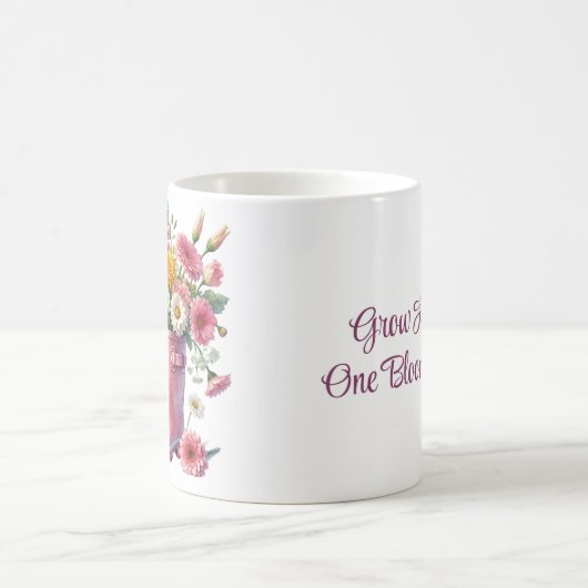  bloemen groeien geluk één bloei per keer koffiemok (Center)