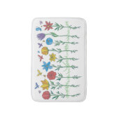 Bloemen groeien ontwerp badmat (Voorkant Verticaal)