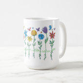 Bloemen groeien ontwerp koffiemok (Voorkant rechts)