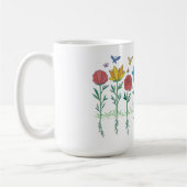 Bloemen groeien ontwerp koffiemok (Links)