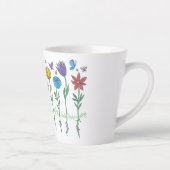 Bloemen groeien ontwerp latte mok (Rechts)