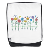 Bloemen groeien ontwerp rugtassen (Voorkant)