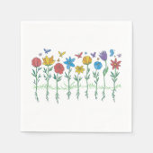 Bloemen groeien ontwerp servet (Voorkant)