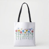 Bloemen groeien ontwerp tote bag (Voorkant)