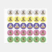 Bloemen groeien uit Boek Sticker (Vel)