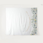 Bloemen groen bruiloft partij foto achtergrond wandkleed (Voorkant (horizontaal))