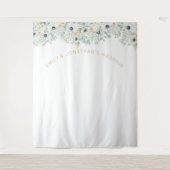 Bloemen groen bruiloft partij foto achtergrond wandkleed (Voorkant)