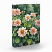 Bloemen Groen Elegante Waterverf Fotoblokken (Links)