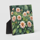 Bloemen Groen Elegante Waterverf Fotoplaat (Voorkant)