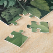 Bloemen Groen Elegante Waterverf Legpuzzel (Zijkant)