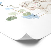 Bloemen Groen Engel Dwars Dop Zitkaarten Poster (Hoek)