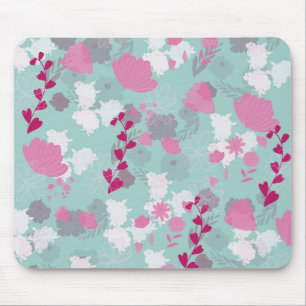 bloemen groen muismat