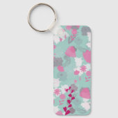 bloemen groen sleutelhanger (Voorkant)