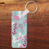bloemen groen sleutelhanger (Achterkant)