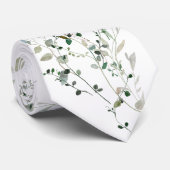 bloemen groen stropdas (Opgerold)