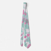 bloemen groen stropdas (Achterkant)