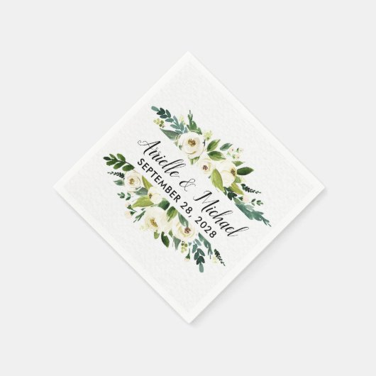  Bloemen Groen Tuin Bruiloft Servetten (Hoek)