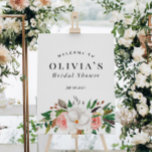 Bloemen Groen Wit Roze Vrijgezellenfeest Welkomstb Poster<br><div class="desc">Bloemen Groen Wit Roze Vrijgezellenfeest Welkomstbord</div>