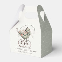  Bloemen Groene Blush wandelwagen Baby shower