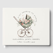  Bloemen Groene Blush wandelwagen Baby shower