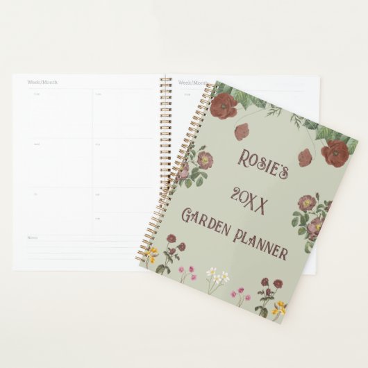  Bloemen Groene Custom Garden Planner (Display)