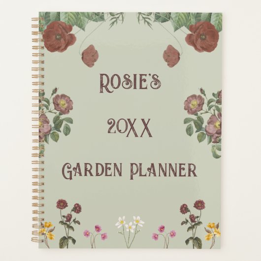  Bloemen Groene Custom Garden Planner (Voorkant)