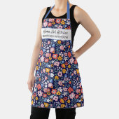  bloemen Grootma's aangepaste keuken tekst voor ma Schort (Insitu)