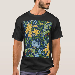 Bloemen grote bloemen: donkergroen t-shirt