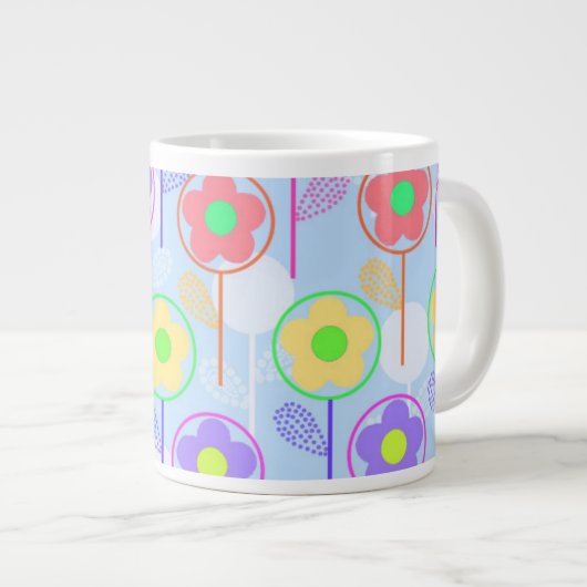 Bloemen Grote Koffiekop (Voorkant rechts)