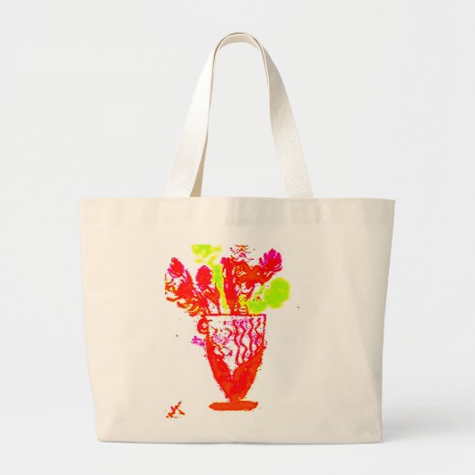 bloemen grote tote bag (Voorkant)
