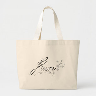 bloemen grote tote bag