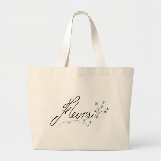 bloemen grote tote bag (Voorkant)