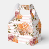 Bloemen gunst doos herfst oogst gunsten bedankdoosjes (Achterkant)