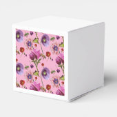 Bloemen gunstdoos bedankdoosjes (Achterkant)